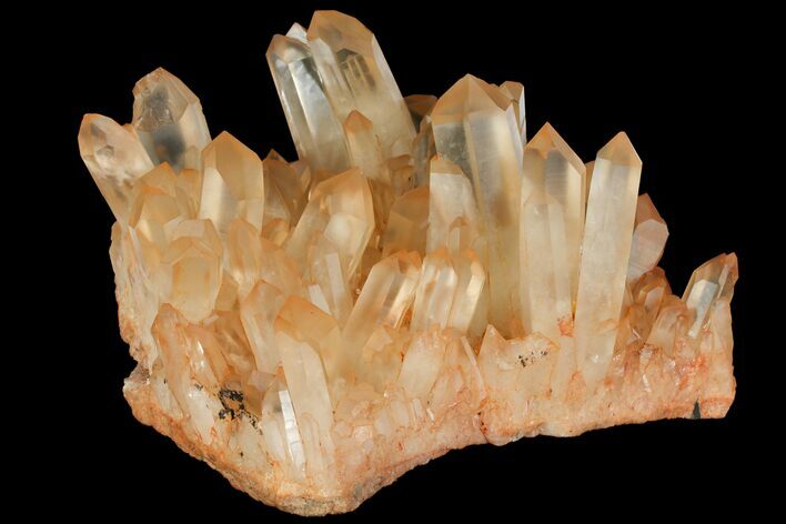 Tangerine Quartz Crystal Cluster - Madagascar #112803